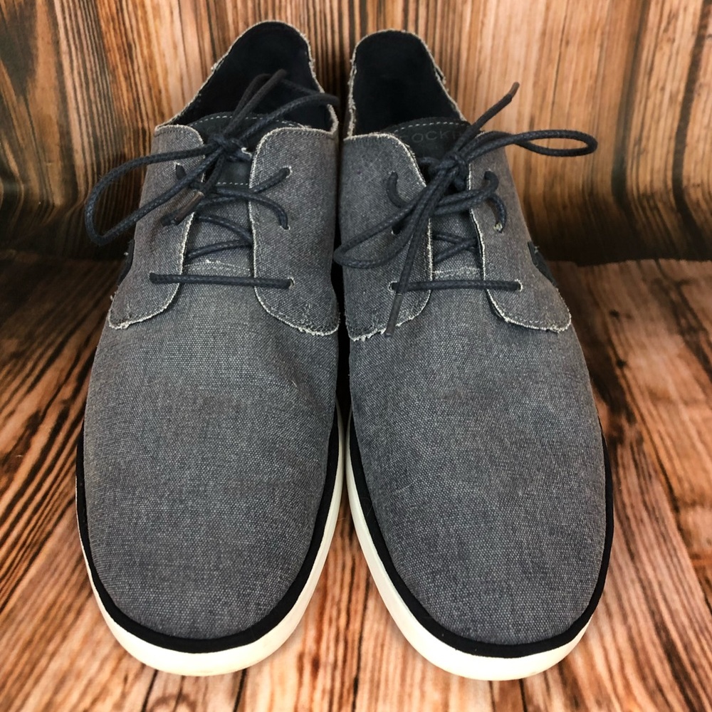 Rockport Mens Casual Shoes Austyn Canvas Lace Up Oxfords - Picture 3 of 11